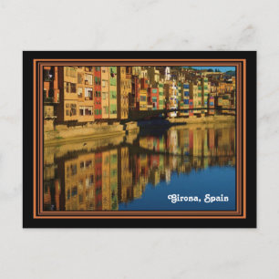 Réflexions colorées en Girona, Espagne Carte posta
