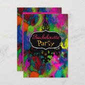 Réflexions colorées ~ Invitations / RSVP (Devant / Derrière)