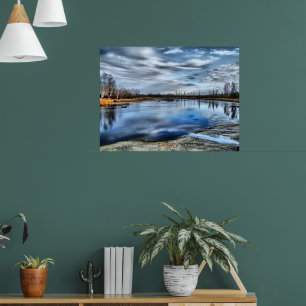 Réflexions d'automne Impression encadrée