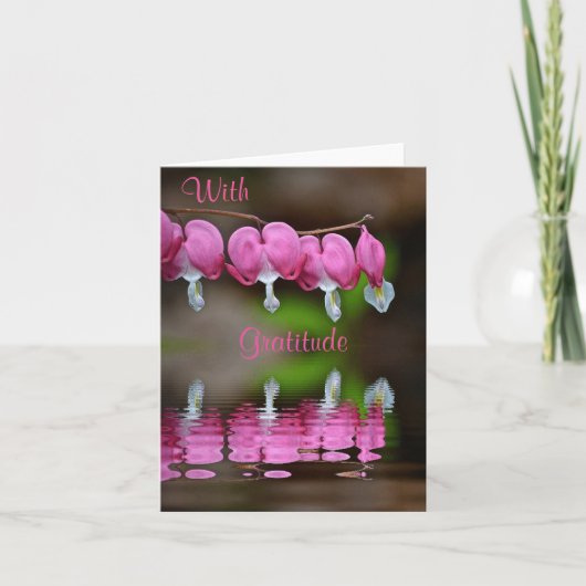 Réflexions De La Carte de remerciements Cardiaque (Devant)