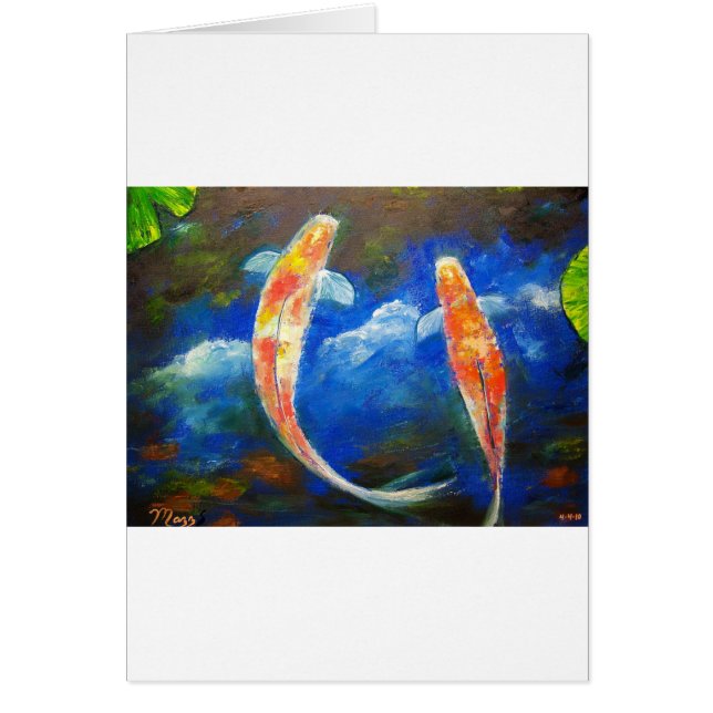 Réflexions de nuage de poissons de Koi (Devant)