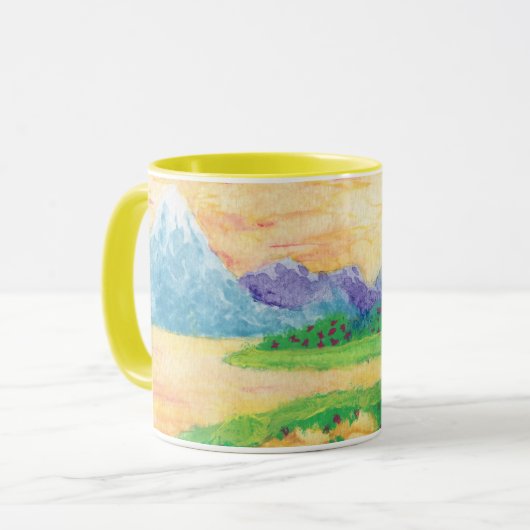 Réflexions d'or par Lyric Rivera - Mug de café (Devant gauche)