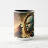 Réflexions fracturées : Mug surréaliste miroir (Centre)