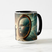 Réflexions fracturées : Mug surréaliste miroir (Devant droit)