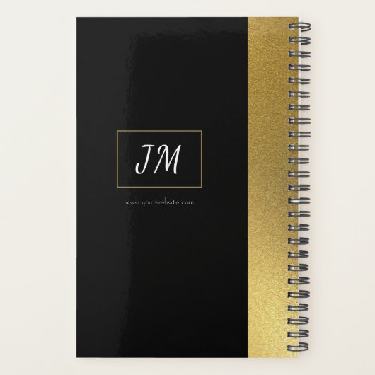 Réflexions Gold Personnalisé Planner Personnalisé (Dos)