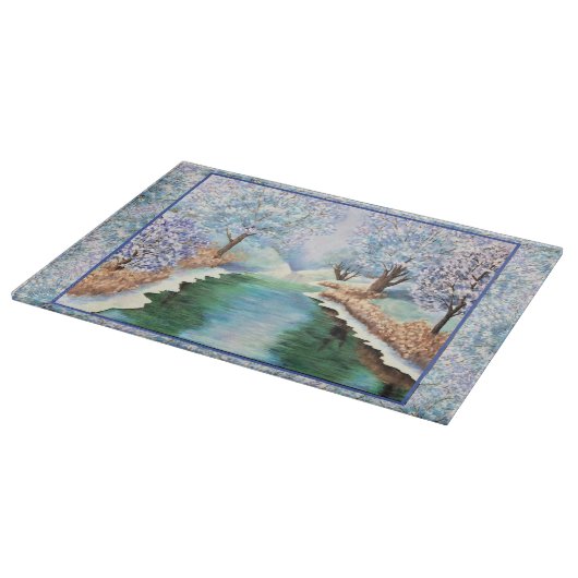 Réflexions hivernales de la planche à découper en (Coin)