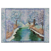 Réflexions hivernales de la planche à découper en (Devant)