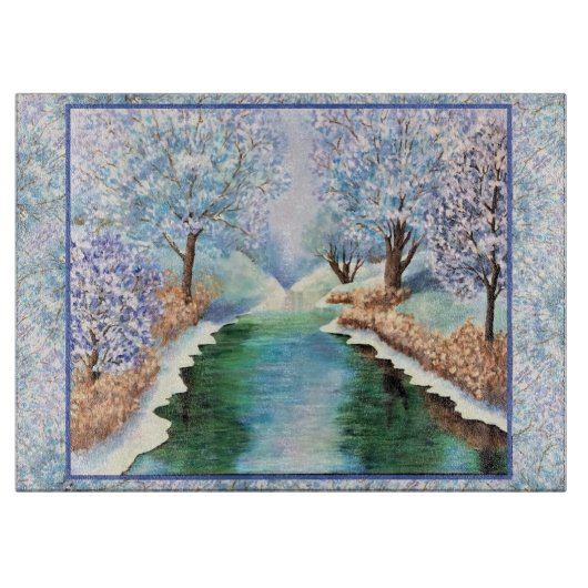 Réflexions hivernales de la planche à découper en  (Devant)