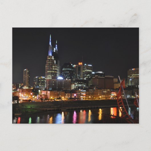 Réflexions Nuit Nashville, Tn - Carte Postale (Devant)
