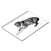 Réflexions pointillées - Carnet de chien demi-ton (Côté gauche)