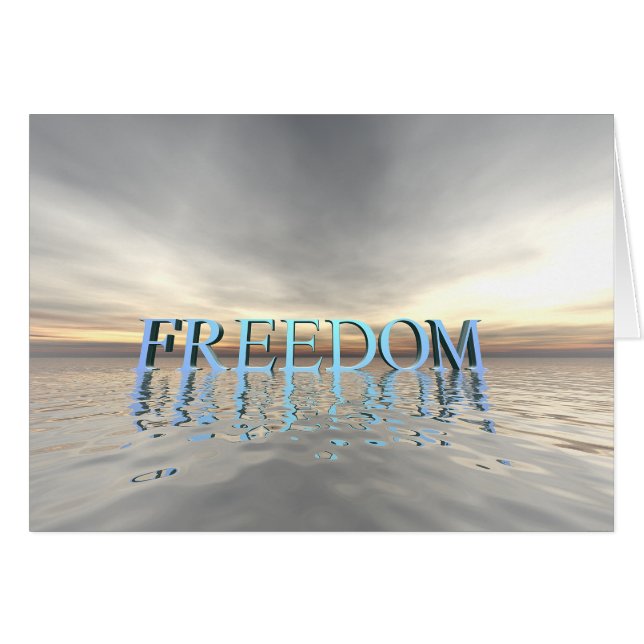Réflexions sur la liberté (Devant horizontal)