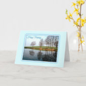 Réflexions sur la nature Carte d'anniversaire (Fleur jaune)