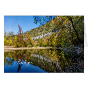 Réflexions sur l'automne Carte de remerciements de