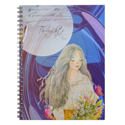 Réflexions sur le Carnet Fille en fleurs (Devant)
