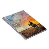 Réflexions sur le coucher du soleil Carnet Cowboy (Côté Droit)