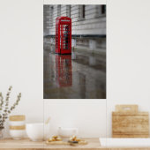 Réflexions sur une boîte rouge - Poster de Londres (Cuisine)