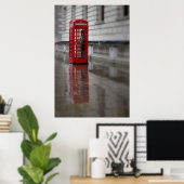Réflexions sur une boîte rouge - Poster de Londres (Bureau à domicile)