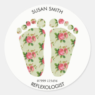 reflexologie logo sticker voetchiropodiste
