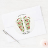 Reflexologie Zakelijk logo sticker Voeten Chiropod (Envelop)