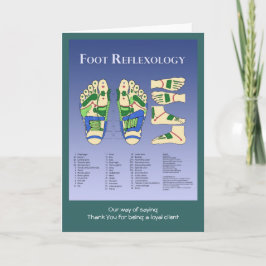 Reflexologiediagram Bedankkaart