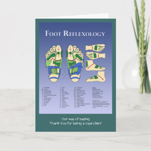 Reflexologiediagram Bedankkaart