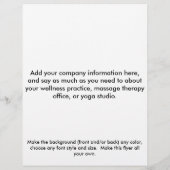 Reflexologiediagram - blauw flyer (Achterkant)