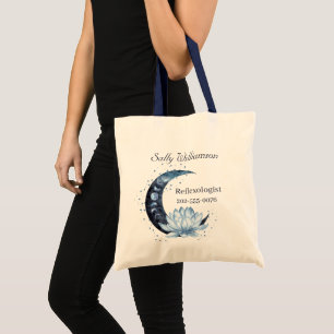 Reflexology Blue Lotus Flower Business Promotion Tote Bag