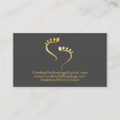 Reflexology Foot Care Visitekaartje (Achterkant)