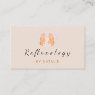 Reflexology Massage Therapy Feet Foot Social Media Visitekaartje