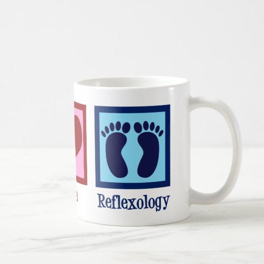 Reflexology Peace Love Koffiemok (Rechts)