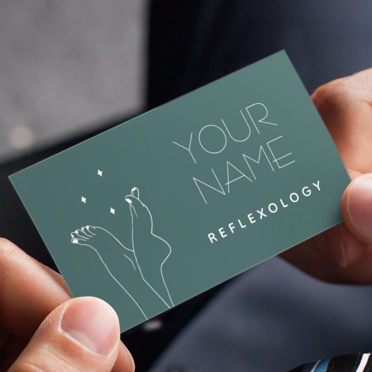 Reflexology Pedicure Massage Therapy  Feet Visitekaartje
