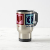 Reflexoloog Peace Love Reflexology Foot Massage Reisbeker (Voorkant rechts)