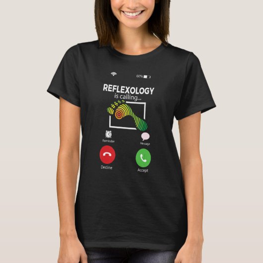Reflexoloog Reflexologie noemt coole reflexo T-shirt (Voorkant)