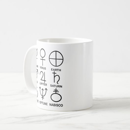 Refonte de Pluto - 9 planètes Mug (Devant gauche)