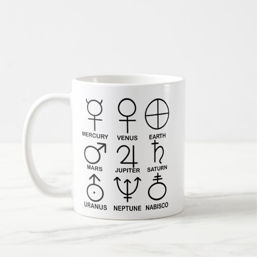 Refonte de Pluto - 9 planètes Mug (Gauche)