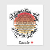 Reformatiedag Luther Roos Sticker (Vel)