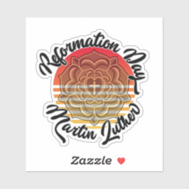 Reformatiedag Luther Roos Sticker