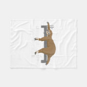 Reformer Lates Sloth Lates  Fleece Deken (Voorkant (Horizontaal))