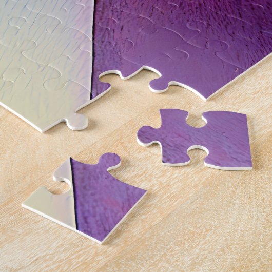 "Refracted Waves" hedendaagse Abstracte kunst Legpuzzel (Zijkant)