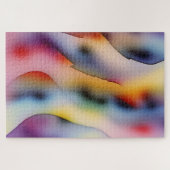 "Refracted Waves" hedendaagse Abstracte kunst Legpuzzel (Horizontaal)