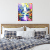 Refractie 1988 canvas afdruk (Insitu (Slaapkamer))