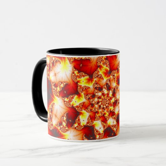 Refractieve warmte - fractale Mok (Voorkant links)