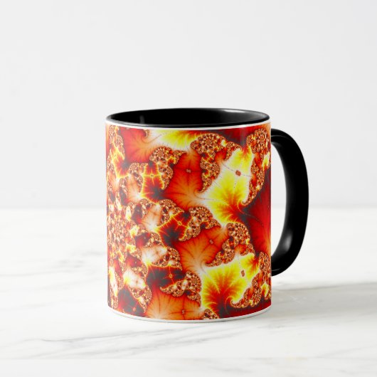 Refractieve warmte - fractale Mok (Voorkant rechts)