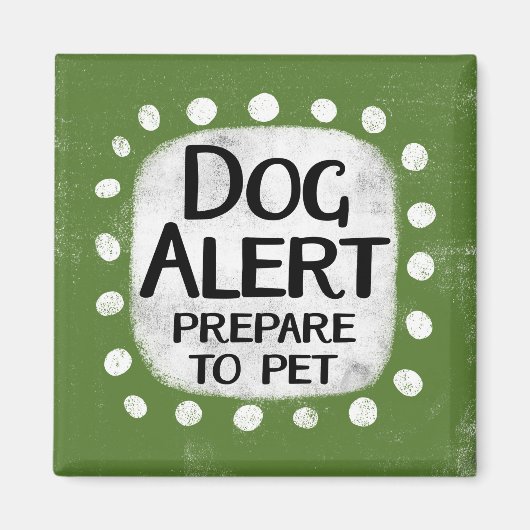 Réfrigérateur d'alerte de chien aimant (Devant)
