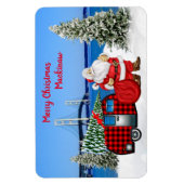Réfrigérateur de Mackinaw City Magnet de Noël (Vertical)