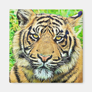 Réfrigérateur de tigre cool ou aimant de verrouill