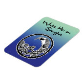 Réfrigérateur Héron Blanc Sangha Magnet 3x4" (Côté Gauche)