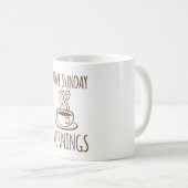 Refroidissez "je la tasse de café aiment dimanche (Devant droit)