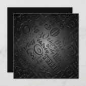 Refroidissez la 30ème invitation de fête (Devant / Derrière)