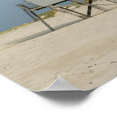 Refuge d'urgence sur la plage Poster (Coin)